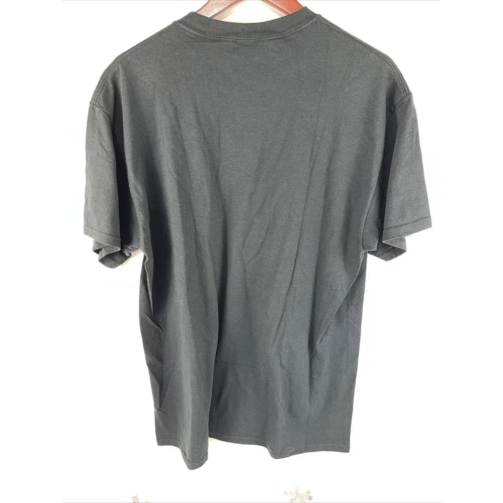 Gildan Printed T-Shirt Black Mens Large short sleeve Heavy‎ Cotton